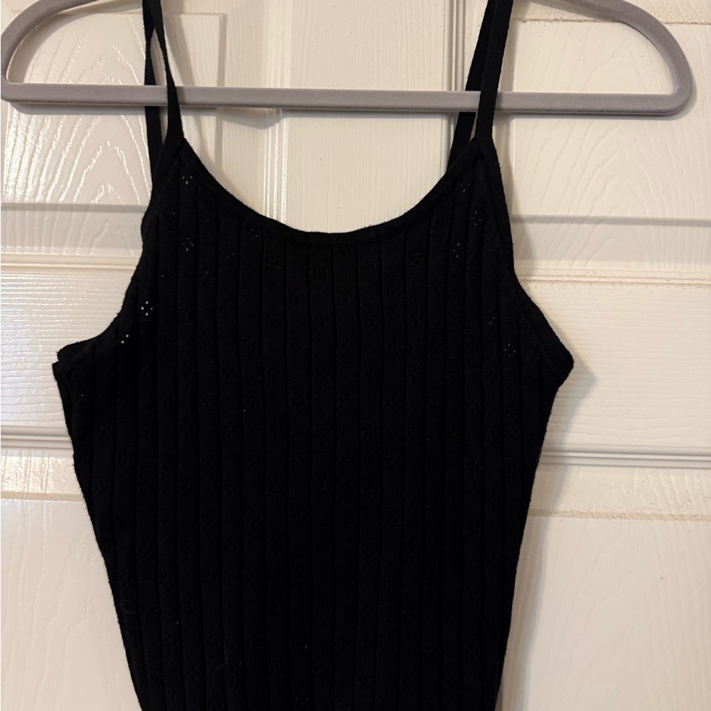 No Boundaries Black Ribbed Bodysuit